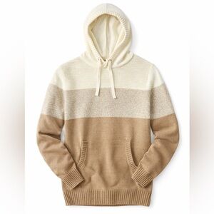 Commerce Men’s Color Block Hooded Sweater – Size Medium – NWT